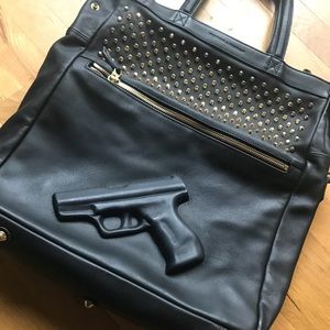 Leather bag, Netherlands designer . Epic gun bag.